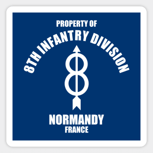 8th Infantry Division - Normandy France Magnet